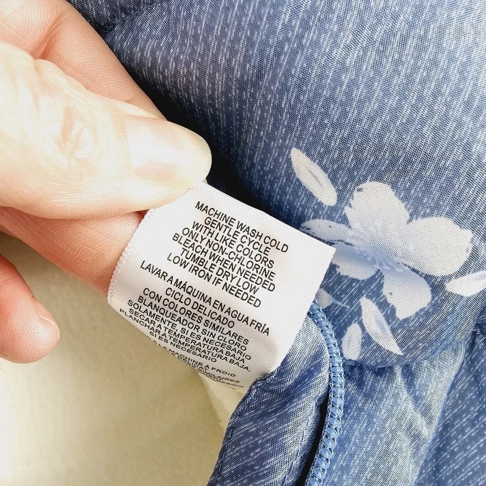 Wippette Blue Floral Fleece-Lined Snowsuit NWT, size 0/3 Months